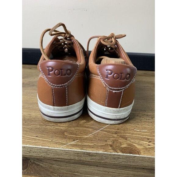 Polo Ralph Lauren Men’s Size 11 D Brown Vaughn Shoes Leather W/Stretchers main image 4